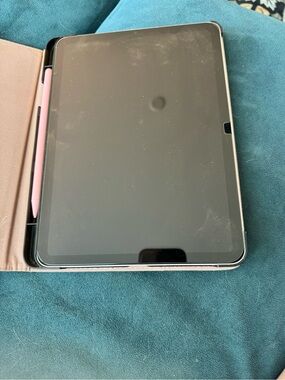 iPad Air 5th generation with stylus and case